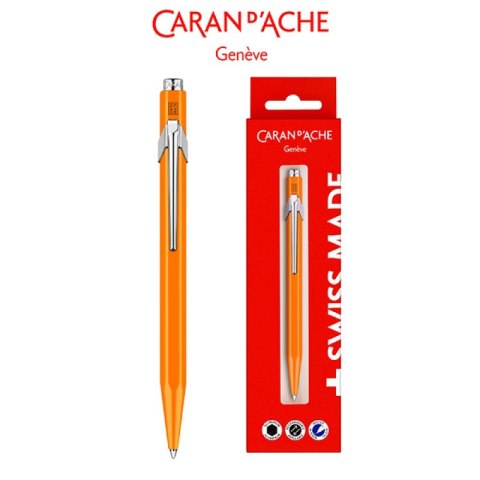 Długopis CARAN D'ACHE 849 Gift Box Fluo Line Orange, pomarańczowy Długopis CARAN D'ACHE 849 Gift Box Fluo Line Orange, pomarańczowy