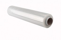 Folia stretch OFFICE PRODUCTS RĘCZNA, 2,5kg netto, szer. 500mm, gr. 23µm, transparentna