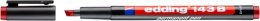 Foliopis permanentny e-143 B EDDING, 1-3mm, czerwony