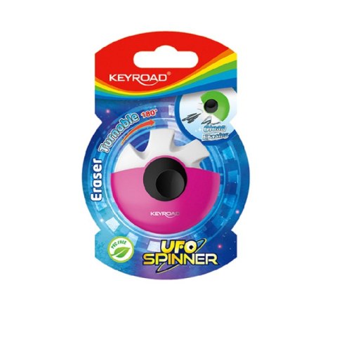 Gumka uniwersalna KEYROAD Ufo Spinner, blister, mix kolorów Gumka uniwersalna KEYROAD Ufo Spinner, blister, mix kolorów