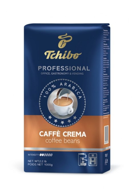 Kawa TCHIBO, PROFESSIONALE CAFFE CREMA 100 % ARABICA, ziarnista, 1000 g Kawa TCHIBO, PROFESSIONALE CAFFE CREMA 100 % ARABICA, ziarnista, 1000 g