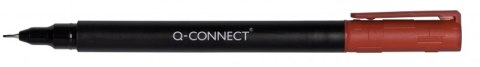 Marker do płyt CD/DVD Q-CONNECT, S, 0,4mm (linia), czerwony Marker do płyt CD/DVD Q-CONNECT, S, 0,4mm (linia), czerwony