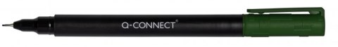 Marker do płyt CD/DVD Q-CONNECT, S, 0,4mm (linia), zielony Marker do płyt CD/DVD Q-CONNECT, S, 0,4mm (linia), zielony