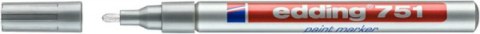 Marker olejowy e-751 EDDING, 1-2 mm, srebrny Marker olejowy e-751 EDDING, 1-2 mm, srebrny