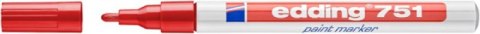 Marker olejowy e-751 EDDING, 1-2mm, czerwony Marker olejowy e-751 EDDING, 1-2mm, czerwony