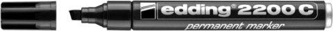 Marker permanentny e-2200c EDDING, 1-5mm, czarny Marker permanentny e-2200c EDDING, 1-5mm, czarny