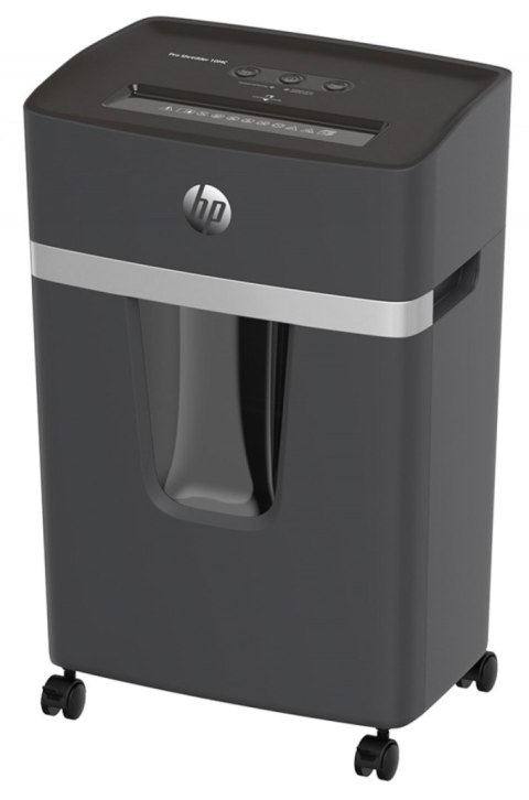 Niszczarka HP PRO SHREDDER 10MC, mikrościnki, P-5, 10 kart., 20l, ciemnoszara Niszczarka HP PRO SHREDDER 10MC, mikrościnki, P-5, 10 kart., 20l, ciemnoszara