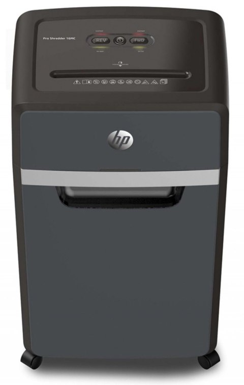 Niszczarka HP PRO SHREDDER 16MC, mikrościnki, P-5, 16 kart., 30l, ciemnoszara Niszczarka HP PRO SHREDDER 16MC, mikrościnki, P-5, 16 kart., 30l, ciemnoszara