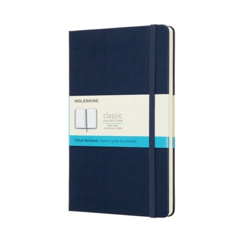 Notes MOLESKINE Classic L (13x21 cm) w kropki, twarda oprawa, sapphire blue, 240 stron, niebieski Notes MOLESKINE Classic L (13x21 cm) w kropki, twarda oprawa, sapphire blue, 240 stron, niebieski