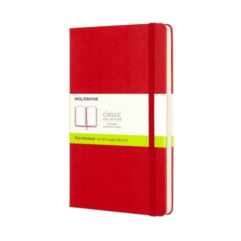 Notes MOLESKINE Classic L (13x21cm) gładki, twarda oprawa, 240 stron, czerwony Notes MOLESKINE Classic L (13x21cm) gładki, twarda oprawa, 240 stron, czerwony