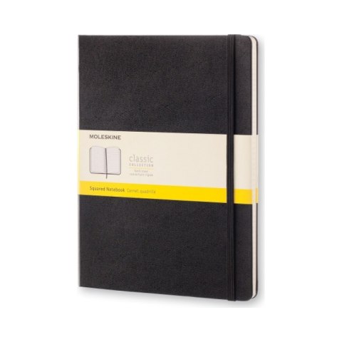 Notes MOLESKINE Classic XL (19x25cm) w kratkę, twarda oprawa, 192 strony, czarny Notes MOLESKINE Classic XL (19x25cm) w kratkę, twarda oprawa, 192 strony, czarny
