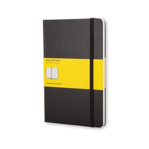 Notes MOLESKINE Classic P (9x14cm) w kratkę, twarda oprawa, 192 strony, czarny Notes MOLESKINE Classic P (9x14cm) w kratkę, twarda oprawa, 192 strony, czarny