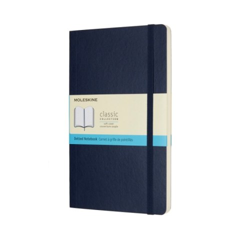 Notes MOLESKINE L (13x21cm) w kropki, miękka oprawa, sapphire blue, 192 strony, niebieski Notes MOLESKINE L (13x21cm) w kropki, miękka oprawa, sapphire blue, 192 strony, niebieski