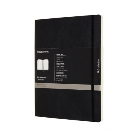 Notes MOLESKINE PROFESSIONAL XL (19x25 cm), miękka oprawa, 192 strony, czarny Notes MOLESKINE PROFESSIONAL XL (19x25 cm), miękka oprawa, 192 strony, czarny