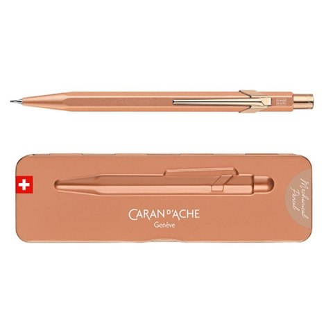 Ołówek automatyczny CARAN D'ACHE 844 Brut Rose, w pudełku, różowe złoto Ołówek automatyczny CARAN D'ACHE 844 Brut Rose, w pudełku, różowe złoto