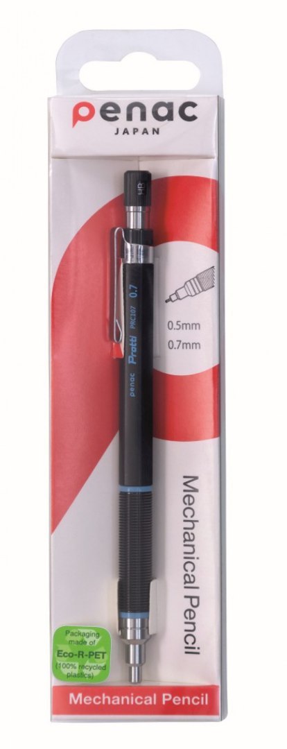 Ołówek automatyczny PENAC PROTTI PRC 107, sky blue, 0,7mm, czarny/niebieski Ołówek automatyczny PENAC PROTTI PRC 107, sky blue, 0,7mm, czarny/niebieski