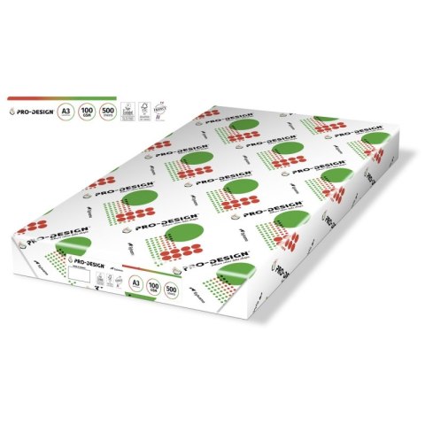 Papier ksero PRO-DESIGN FSC, satynowany, klasa A++, A3, 168CIE, 100gsm, 500 ark. Papier ksero PRO-DESIGN FSC, satynowany, klasa A++, A3, 168CIE, 100gsm, 500 ark.
