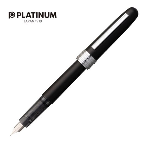 Pióro wieczne Platinum Plaisir Black Mist, F, czarne matowe Pióro wieczne Platinum Plaisir Black Mist, F, czarne matowe