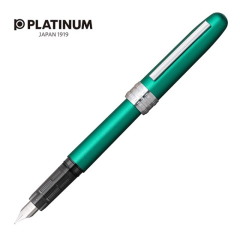 Pióro wieczne Platinum Plaisir Teal Green, M, zielone matowe Pióro wieczne Platinum Plaisir Teal Green, M, zielone matowe