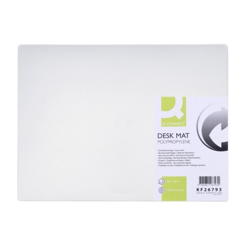 Podkładka na biurko Q-CONNECT, PP, 500x630mm, transparentna