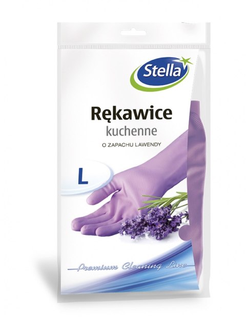 Rękawice kuchenne STELLA, zapach lawendy, rozmiar L, lawendowy Rękawice kuchenne STELLA, zapach lawendy, rozmiar L, lawendowy
