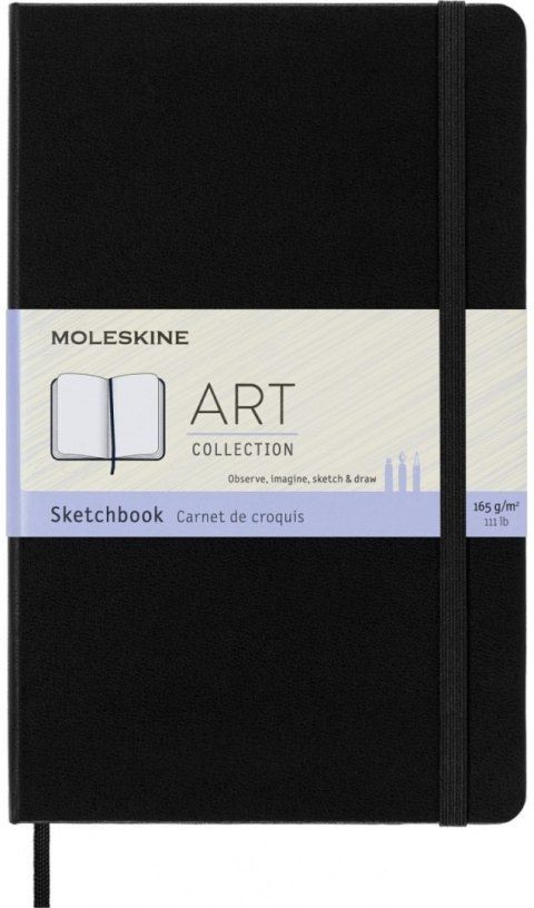 Szkicownik MOLESKINE L (13x21cm), twarda oprawa, 104 strony, czarny Szkicownik MOLESKINE L (13x21cm), twarda oprawa, 104 strony, czarny
