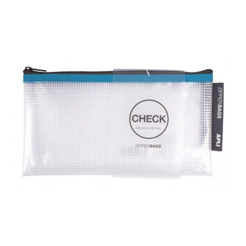 Torebka APLI Zipper Bag, Check, 230x130 mm, mix kolorów Torebka APLI Zipper Bag, Check, 230x130 mm, mix kolorów