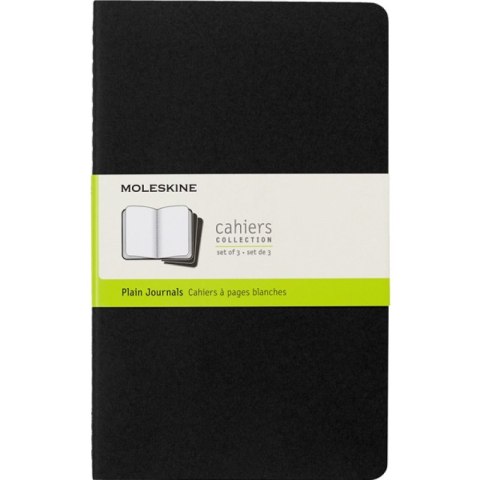 Zestaw 3 Zeszytów MOLESKINE Cahier Journals L (13x21cm) gładki, 80 stron, czarny Zestaw 3 Zeszytów MOLESKINE Cahier Journals L (13x21cm) gładki, 80 stron, czarny