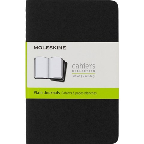 Zestaw 3 Zeszytów MOLESKINE Cahier Journals P (9x14cm) gładki, 64 strony, czarny Zestaw 3 Zeszytów MOLESKINE Cahier Journals P (9x14cm) gładki, 64 strony, czarny