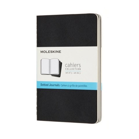 Zestaw 3 Zeszytów MOLESKINE Cahier Journals P (9x14cm) w kropki, 64 strony, czarny Zestaw 3 Zeszytów MOLESKINE Cahier Journals P (9x14cm) w kropki, 64 strony, czarny