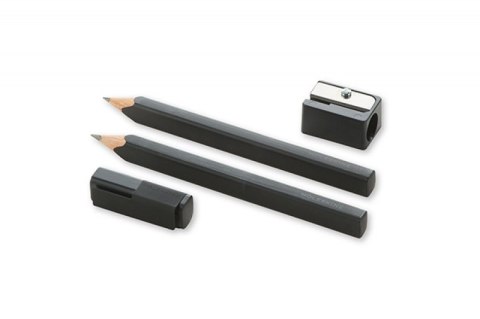 Zestaw MOLESKINE 2 ołówki czarne z drzewa cedrowego 2B i temperówka Zestaw MOLESKINE 2 ołówki czarne z drzewa cedrowego 2B i temperówka