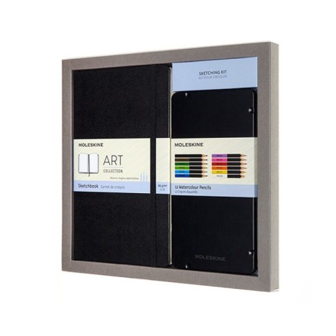 Zestaw MOLESKINE Art. Sketching Kit sketchbook L + zestaw kredek akwarelowych Zestaw MOLESKINE Art. Sketching Kit sketchbook L + zestaw kredek akwarelowych