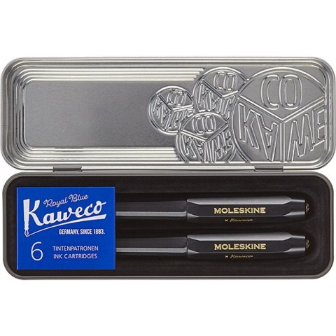 KAWECO X MOLESKINE zestaw prezentowy, czarny KAWECO X MOLESKINE zestaw prezentowy, czarny