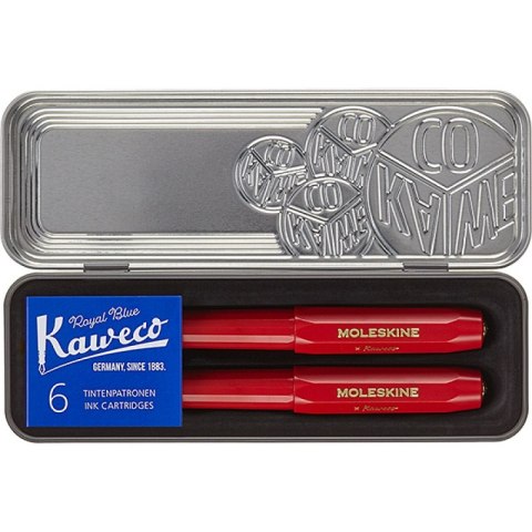 KAWECO X MOLESKINE zestaw prezentowy, czerwony KAWECO X MOLESKINE zestaw prezentowy, czerwony