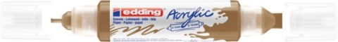 Marker akrylowy 3D e-5400 EDDING, podwójny, 2-3 mm, 5-10 mm, matowe złoto Marker akrylowy 3D e-5400 EDDING, podwójny, 2-3 mm, 5-10 mm, matowe złoto