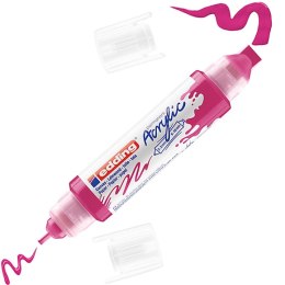 Marker akrylowy 3D e-5400 EDDING, podwójny, 2-3 mm, 5-10 mm, telemagenta