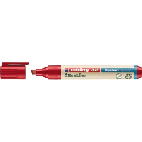 Marker do flipchartów e-32 EDDING, 1-5mm, czerwony Marker do flipchartów e-32 EDDING, 1-5mm, czerwony