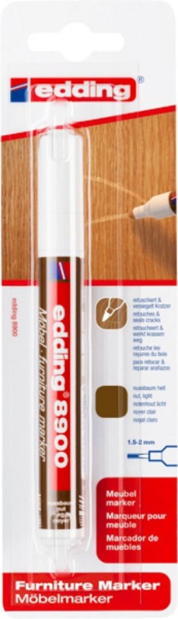 Marker do mebli e-8900 EDDING, 1,5-2 mm, blister, jasny orzech