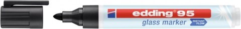 Marker do powierzchni szklanych E-95 EDDING, 1,5-3 mm, czarny