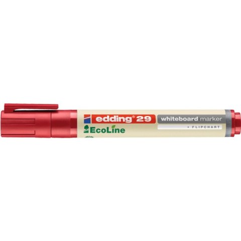 Marker do tablic e-29 EDDING EcoLine, 1-5 mm, czerwony Marker do tablic e-29 EDDING EcoLine, 1-5 mm, czerwony
