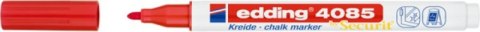 Marker kredowy e-4085 EDDING, 1-2 mm, czerwony Marker kredowy e-4085 EDDING, 1-2 mm, czerwony