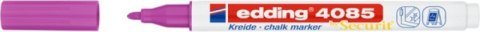 Marker kredowy e-4085 EDDING, 1-2 mm, malinowy