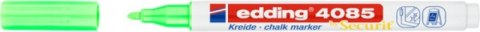 Marker kredowy e-4085 EDDING, 1-2 mm, neonowy zielony Marker kredowy e-4085 EDDING, 1-2 mm, neonowy zielony