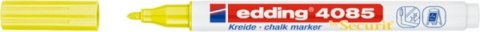 Marker kredowy e-4085 EDDING, 1-2 mm, neonowy żółty Marker kredowy e-4085 EDDING, 1-2 mm, neonowy żółty