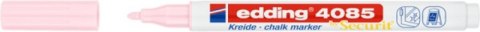 Marker kredowy e-4085 EDDING, 1-2 mm, pastelowy różany Marker kredowy e-4085 EDDING, 1-2 mm, pastelowy różany