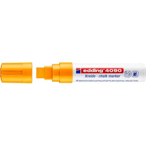 Marker kredowy e-4090 EDDING, 4-15 mm, pomarańczowy neonowy