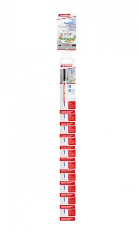 Marker odporny na działanie niskiej temperatury e-8000 EDDING, 10 szt., czarny Marker odporny na działanie niskiej temperatury e-8000 EDDING, 10 szt., czarny