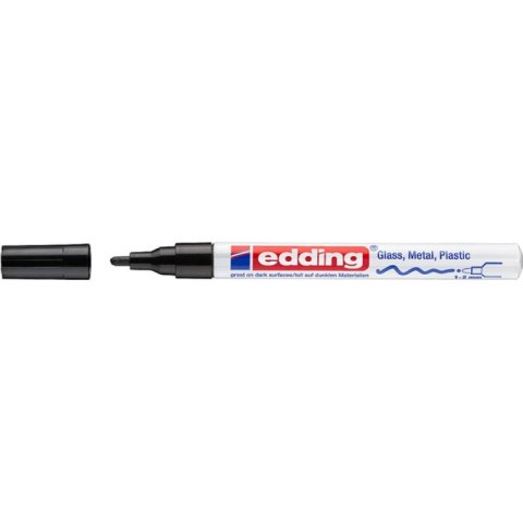 Marker olejowy połyskujący e-751 EDDING, 1-2 mm, czarny Marker olejowy połyskujący e-751 EDDING, 1-2 mm, czarny