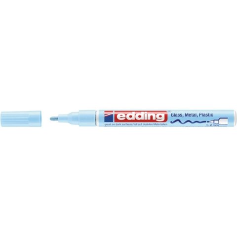 Marker olejowy połyskujący e-751 EDDING, 1-2 mm, niebieski pastelowy Marker olejowy połyskujący e-751 EDDING, 1-2 mm, niebieski pastelowy