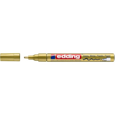 Marker olejowy połyskujący e-751 EDDING, 1-2 mm, złoty Marker olejowy połyskujący e-751 EDDING, 1-2 mm, złoty